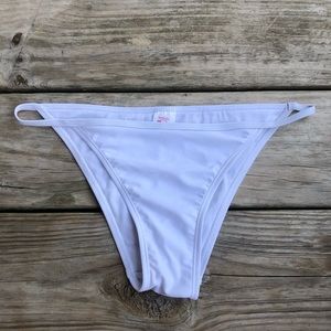 Shekini White Cheeky Bathing Suit